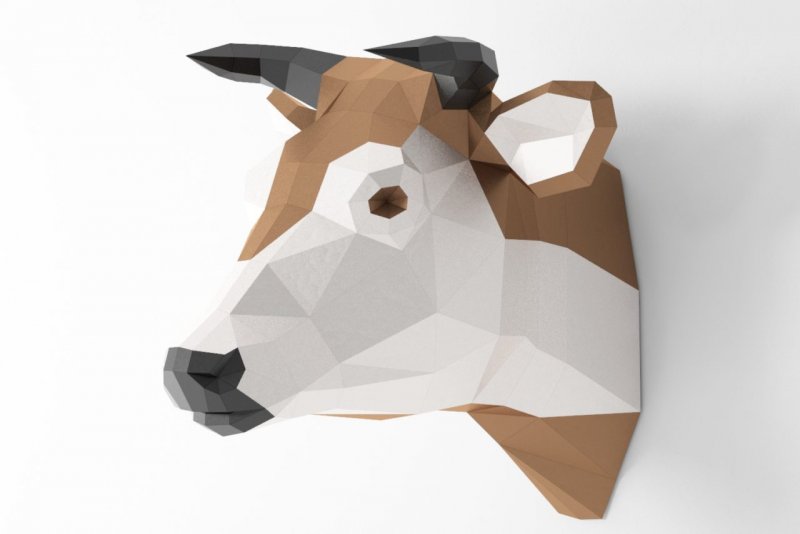 Papercraft корова