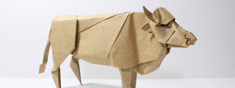 Оригами корова