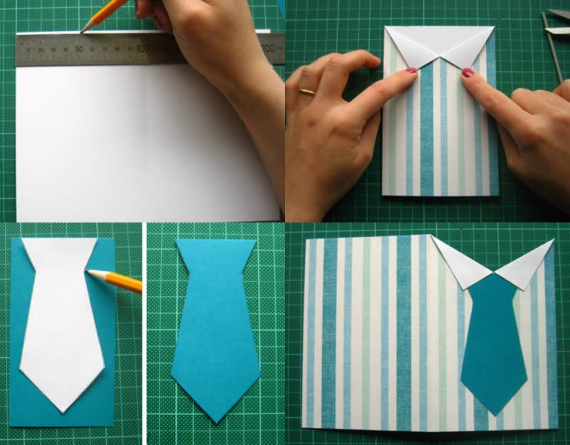 Оригами рубашка для папы