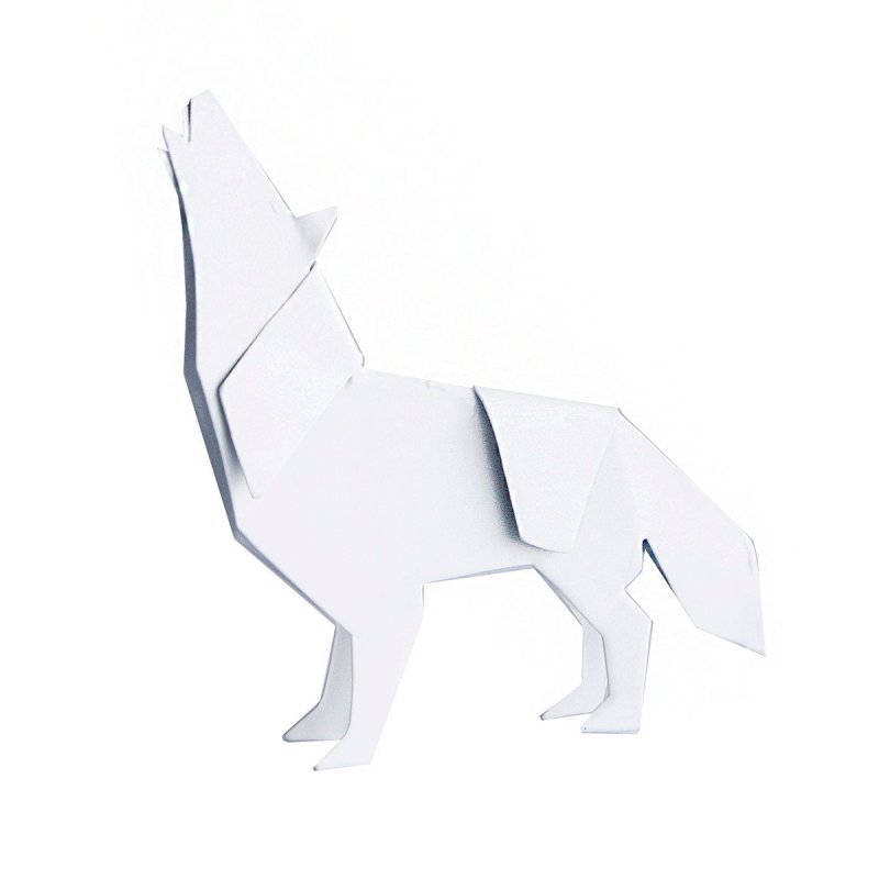 Оригами из бумаги животные волк