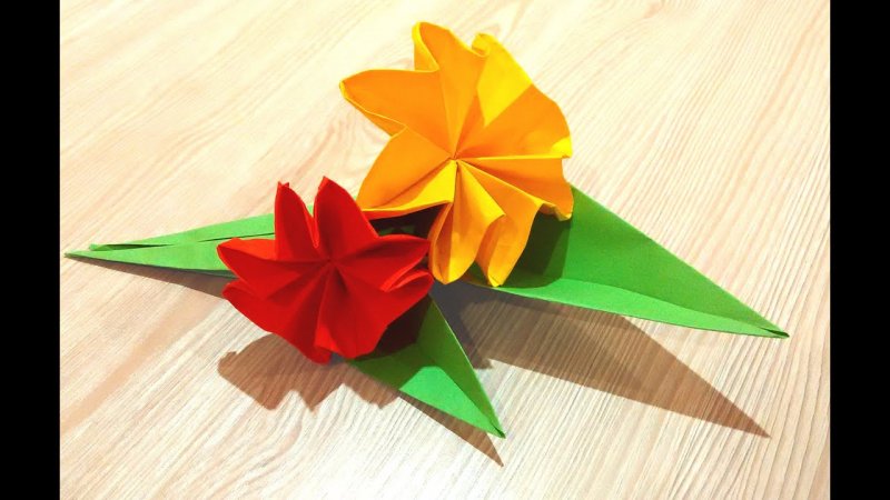 Весенние цветы оригами 4 класс