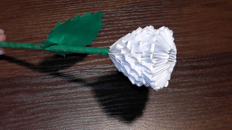 Модульное оригами цветы роза