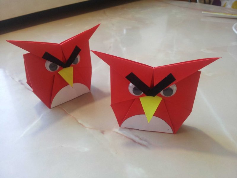 Оригами Angry Birds