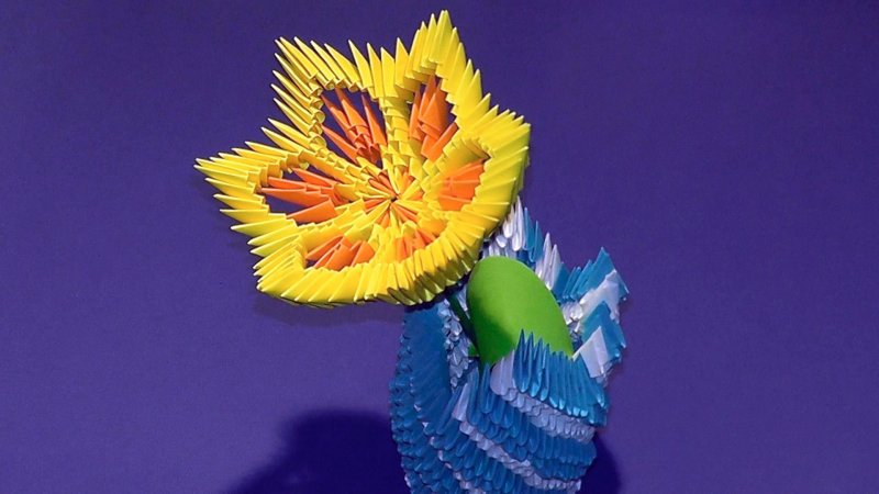Модульное оригами цветы Лотос