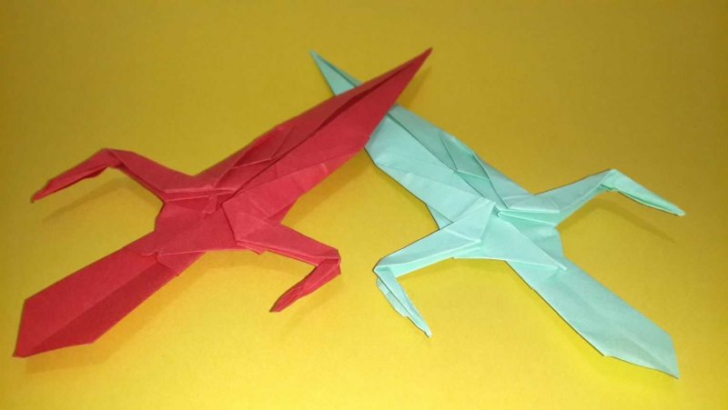 Поделки для мальчиков оригами меч