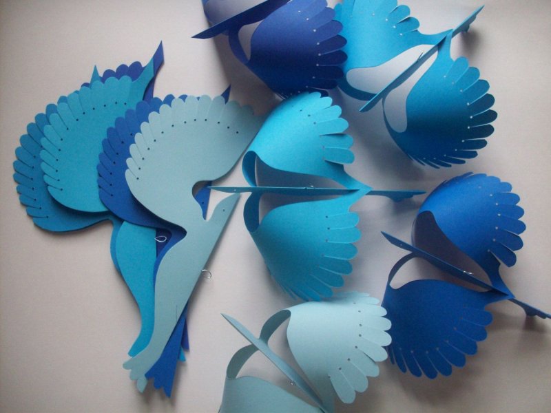 Бумажный голубь оригами