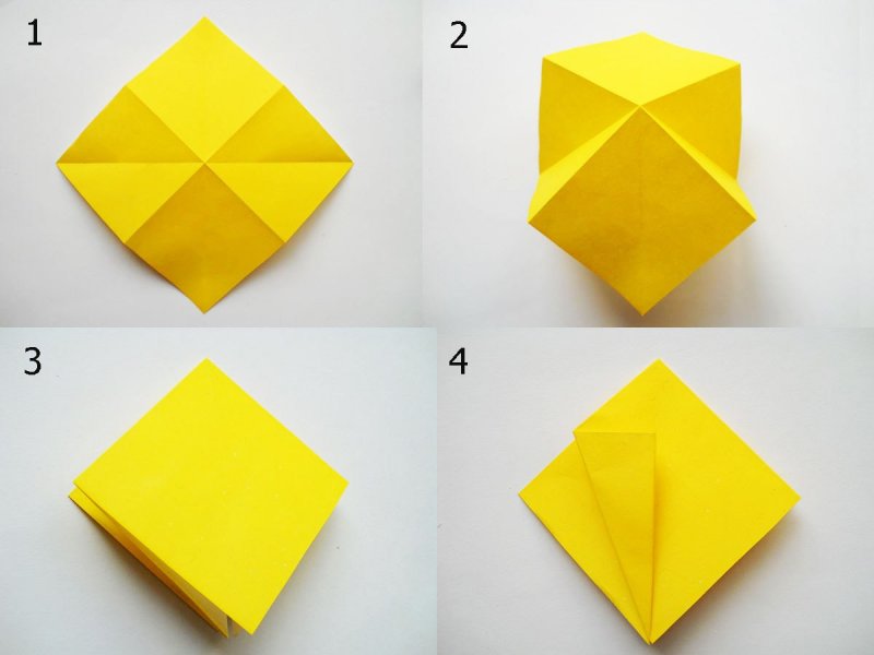 Оригами из маленьких квадратов
