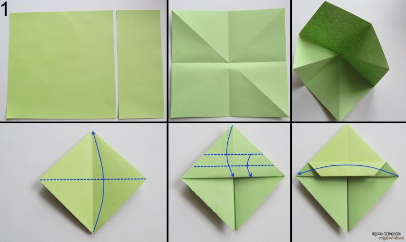 Оригами корзинка из бумаги