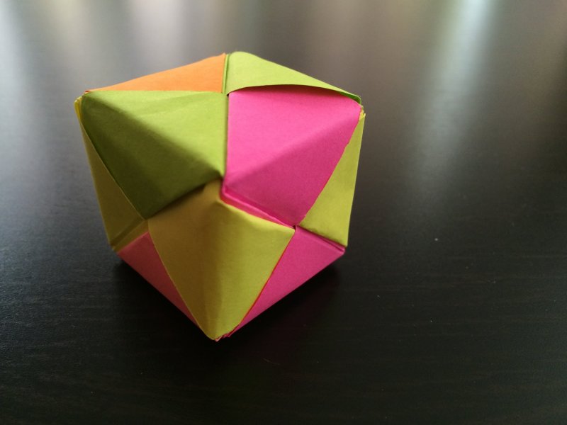 Оригами кубик