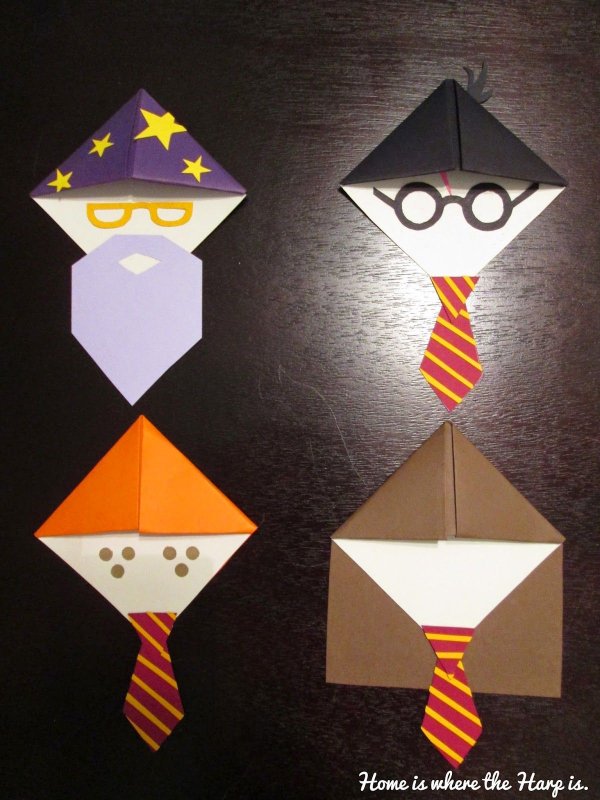 Оригами Гарри Поттер закладка