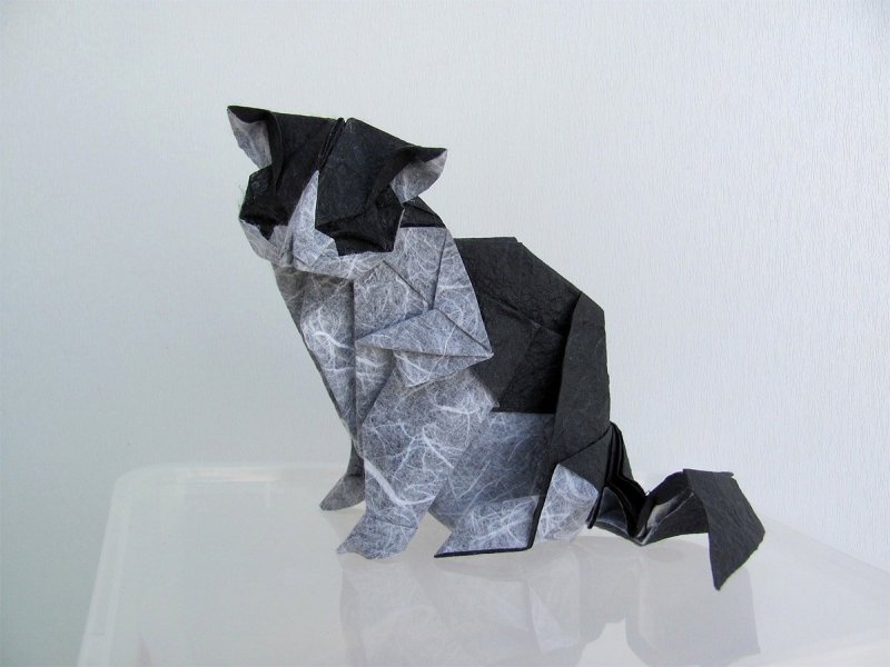 Оригами кошечка