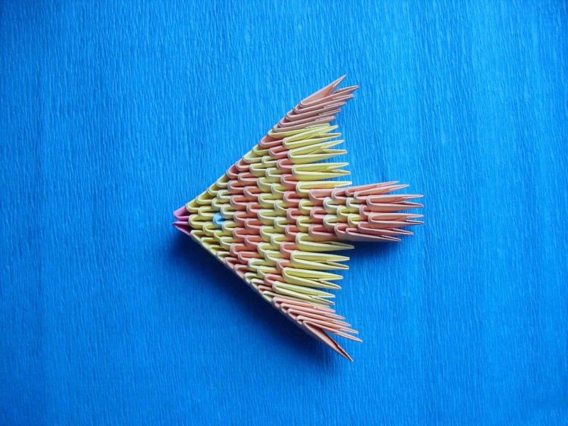 Рыба из треугольных модулей