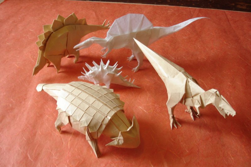 Оригами Анкилозавр
