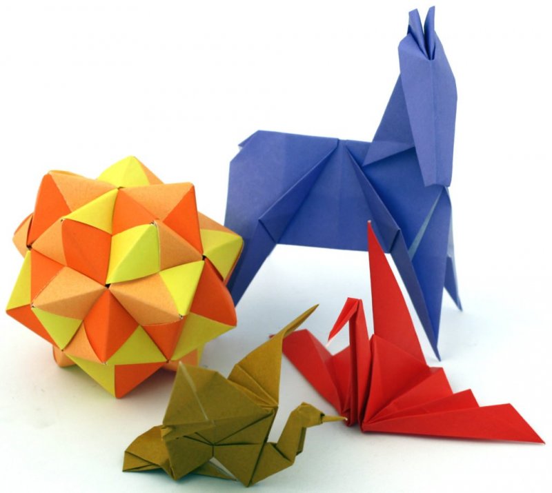Необычные фигурки оригами