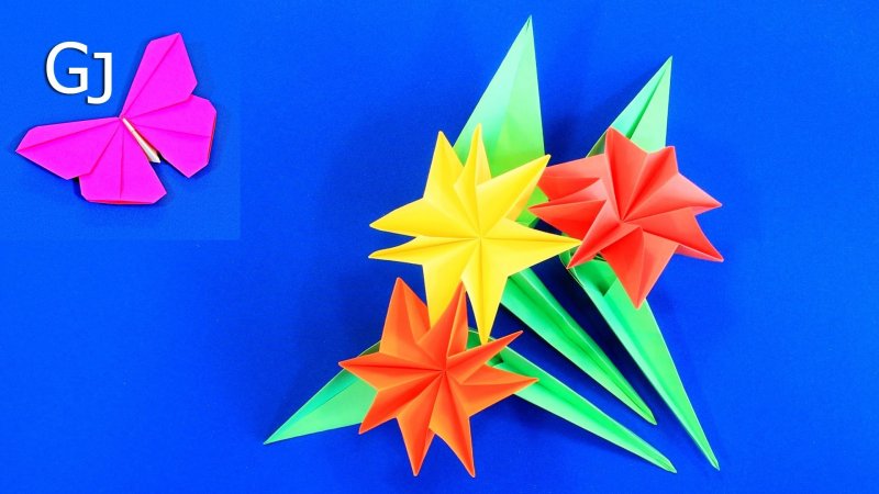 Оригами на 8 марта