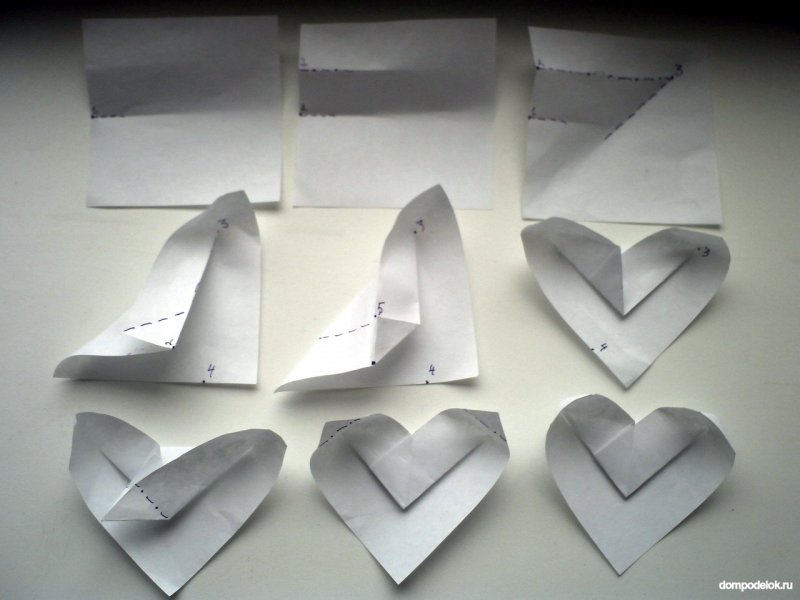 Поделки из бумаги сердце объемное