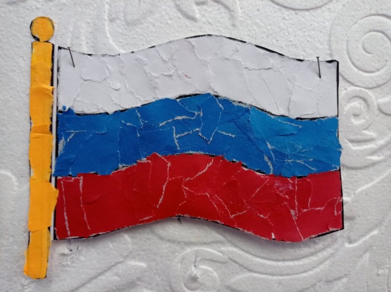 Макет российского флага