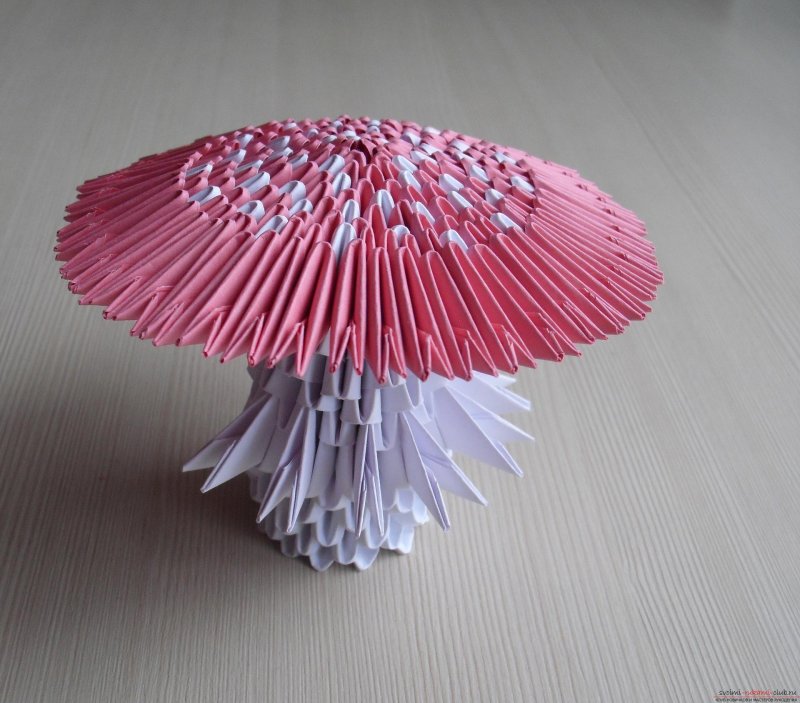 Модульное оригами грибы
