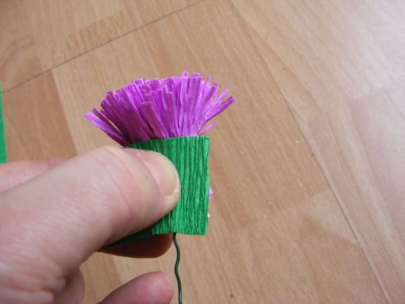 Поделки цветов из гофрированной бумаги
