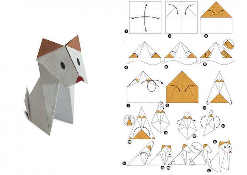 Оригами из бумаги 2 класс пошагово