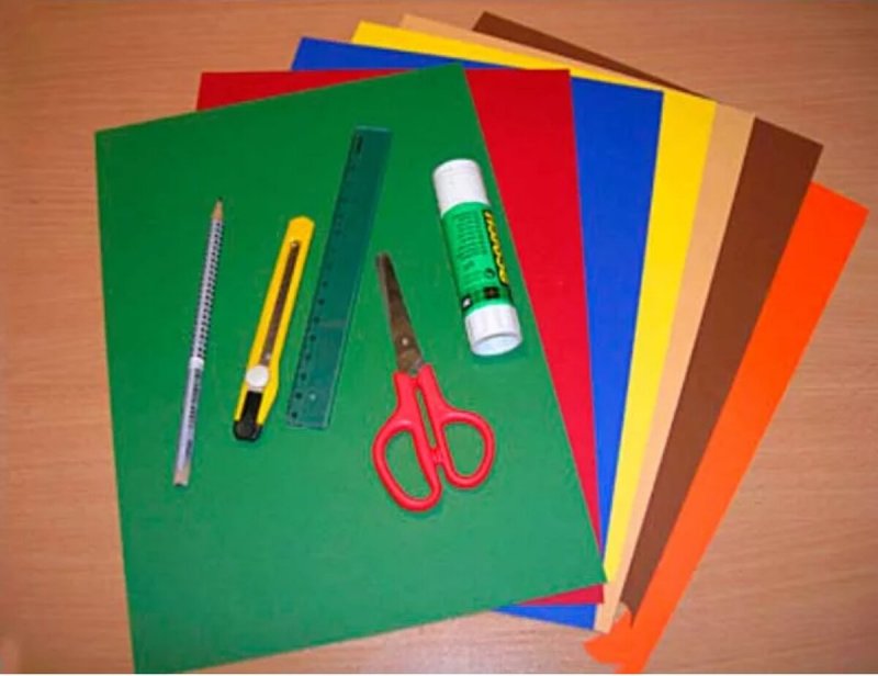 Презентация бумага, картон, ножницы и клей для дошкольников