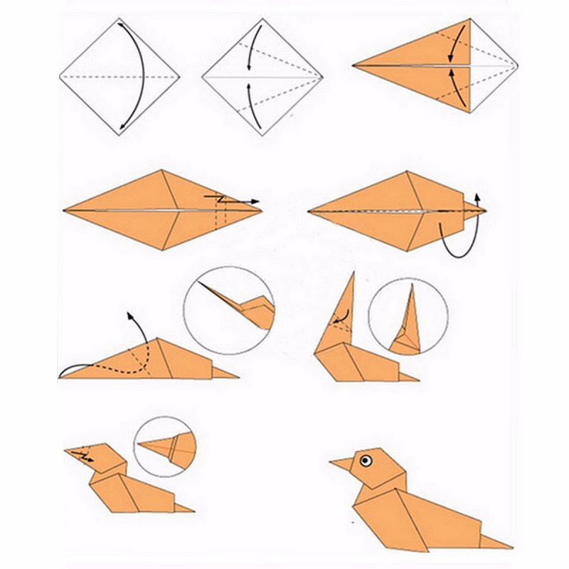 Оригами схема для начинающих пошагово для детей