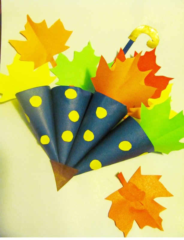 Зонтик из бумаги для детей