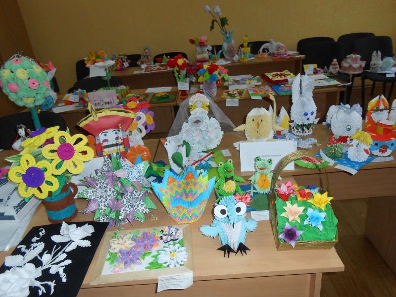 Выставка оригами в детском саду
