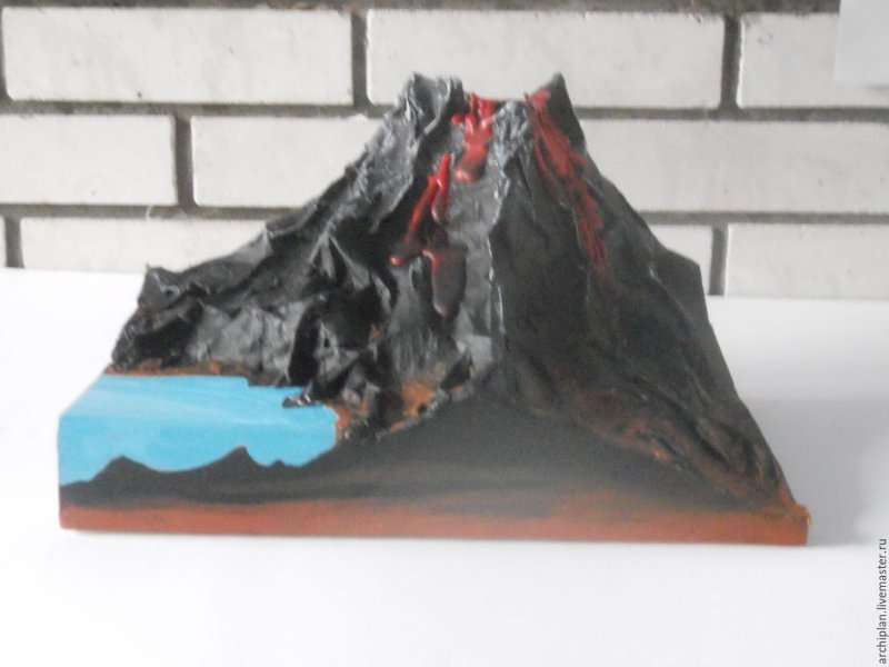 Поделка вулкан