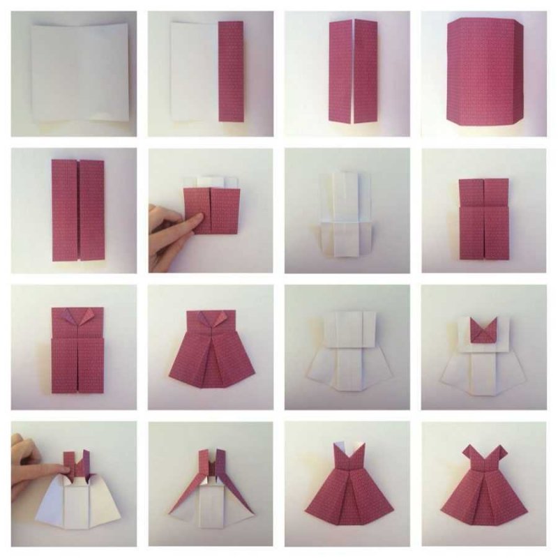 Оригами платье