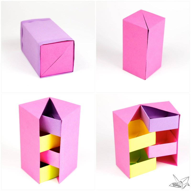 Подарочная коробка оригами