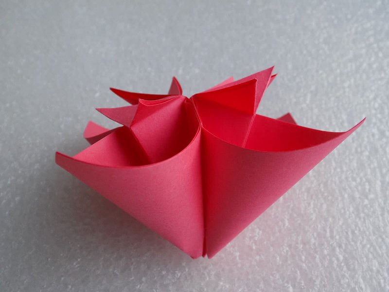 Оригами из бумаги для детей лягушка прыгающая
