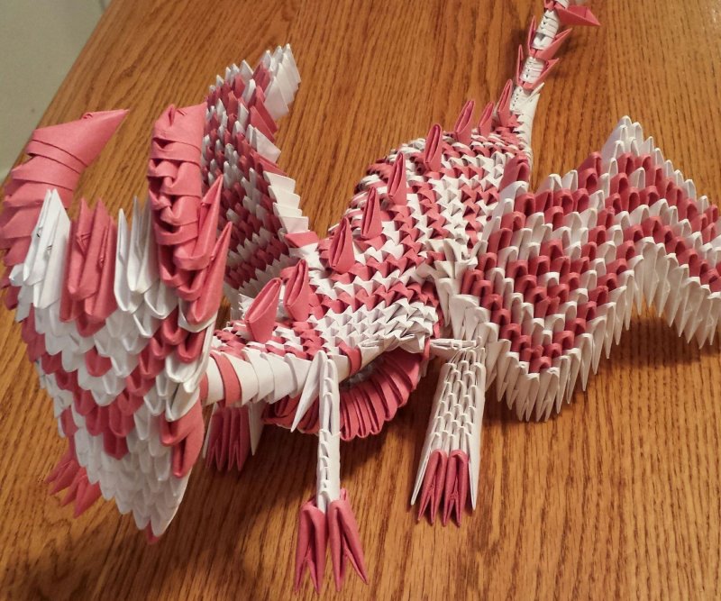 Модульное оригами Павлин