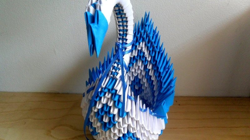 Модульное оригами белое