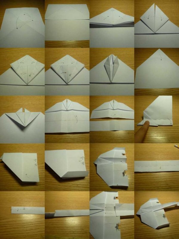 Бумажный самолет из бумаги