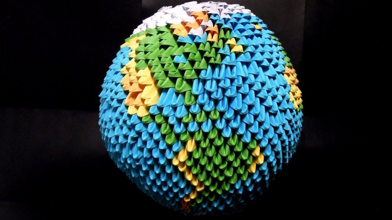Модульное оригами Планета