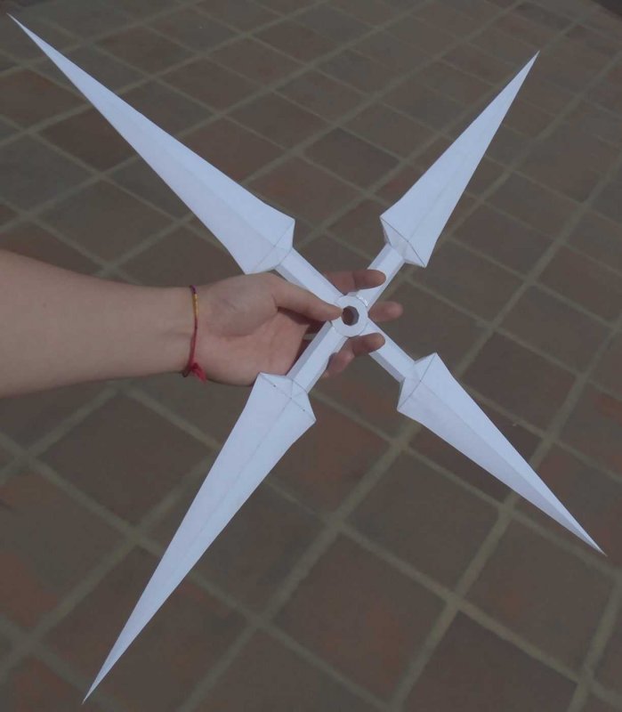 Оригами ножик кунай