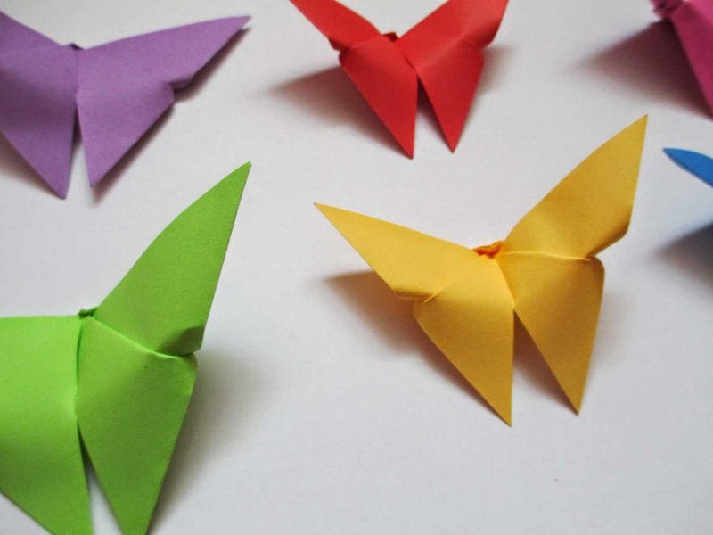 Цветок оригами простой