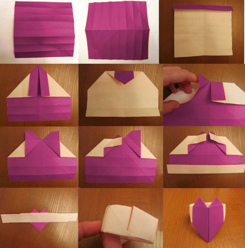 Оригами кубик из бумаги