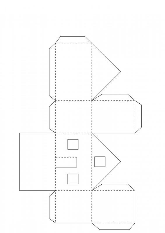 Схема для объемного домика