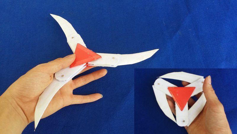 Оригами оружие ниндзя кунай и когти