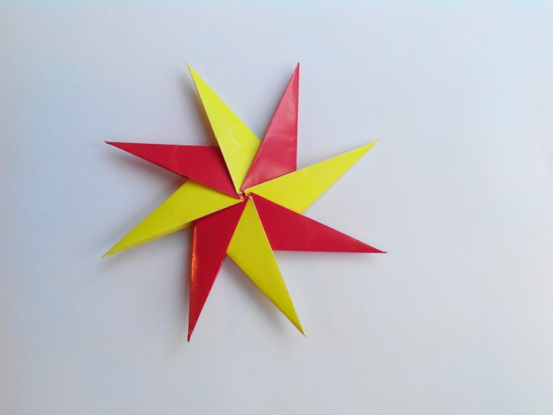 Оригами звезда сюрикен