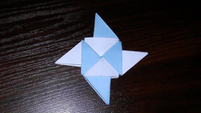 Сюрикен оригами Звездочка ниндзя