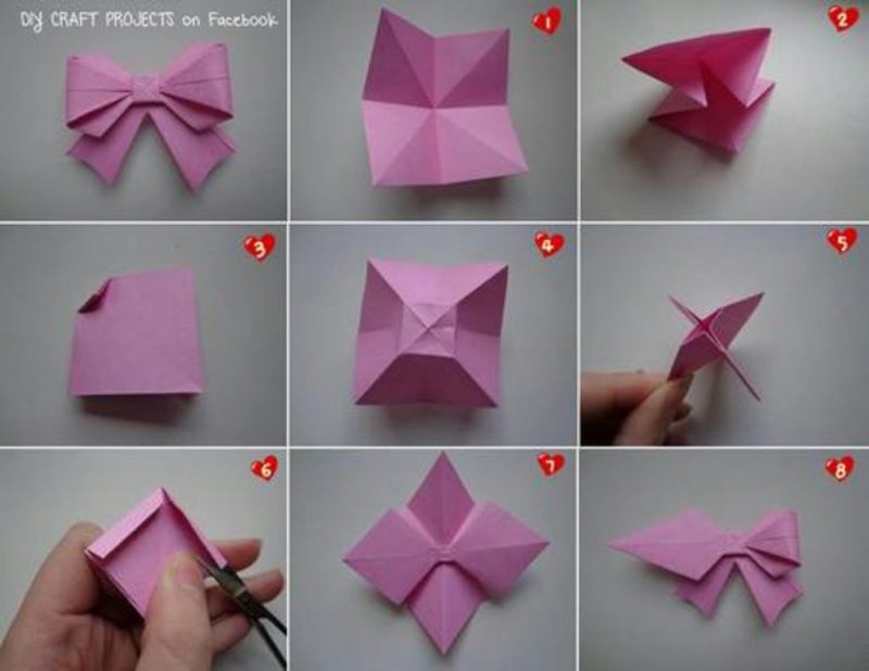 Бантик оригами