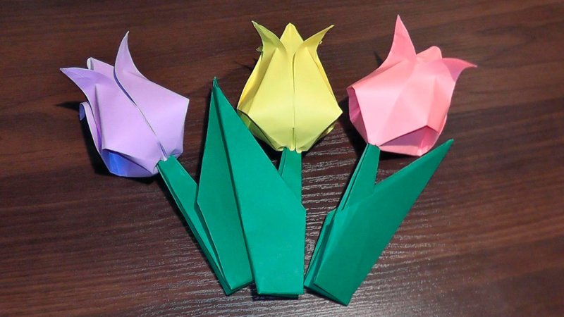 Оригами из бумаги для детей кошка схема