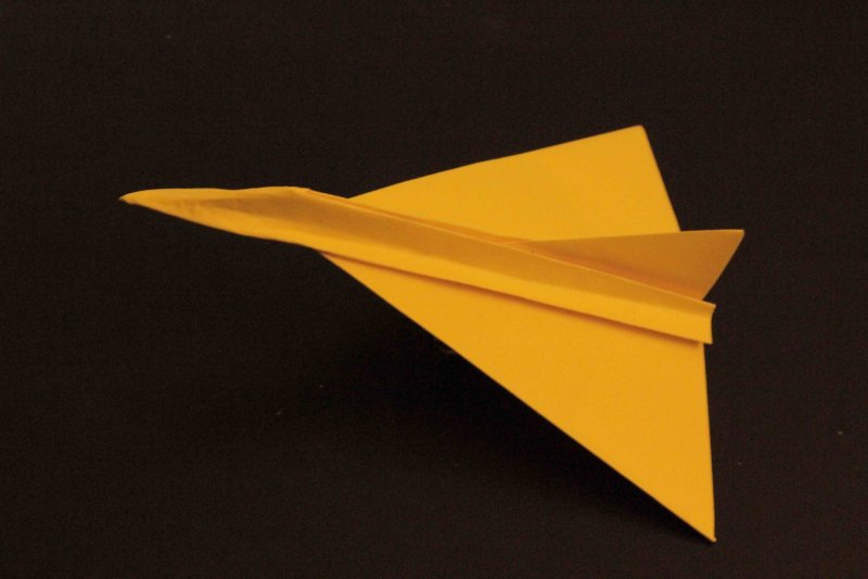 Самолет из бумаги без клея