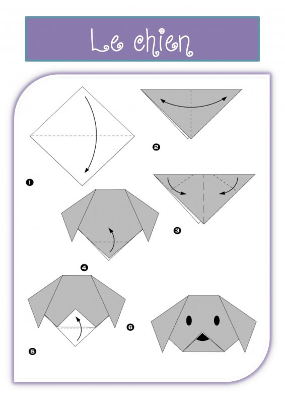 Оригами из бумаги животные