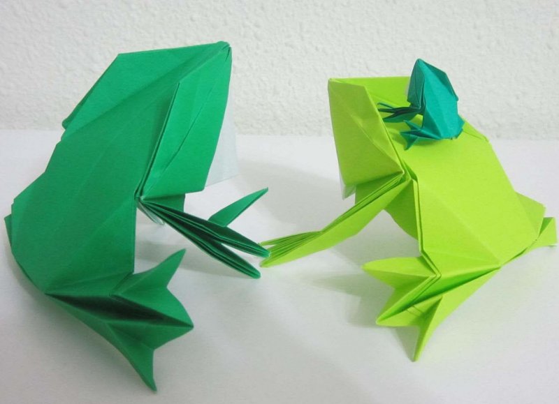 Оригами жабка