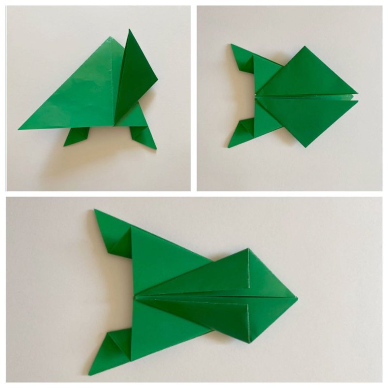 Оригами лягушка фото