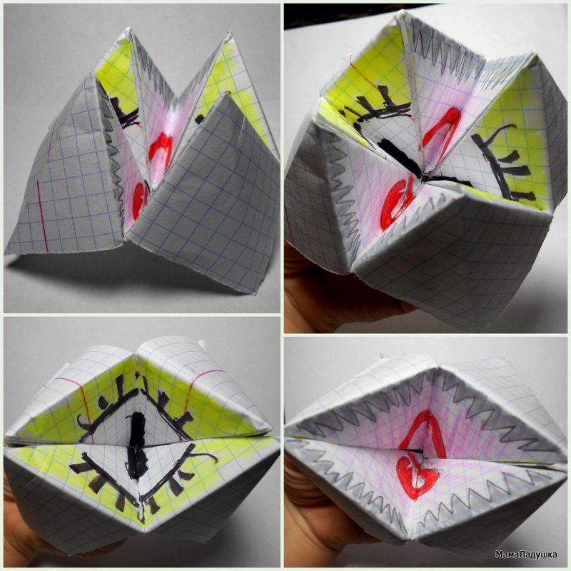 Оригами из бумаги коробочка с крышкой без клея